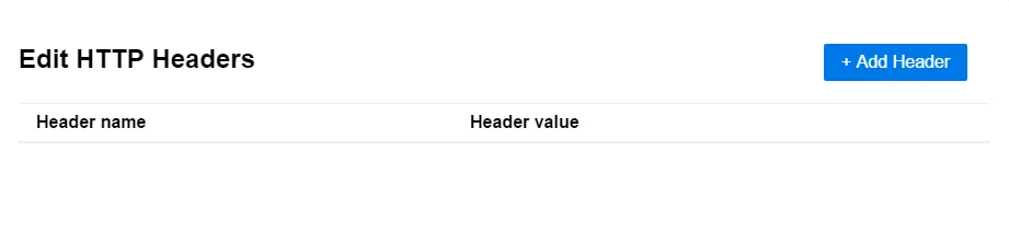 编辑 HTTP Headers 窗口
