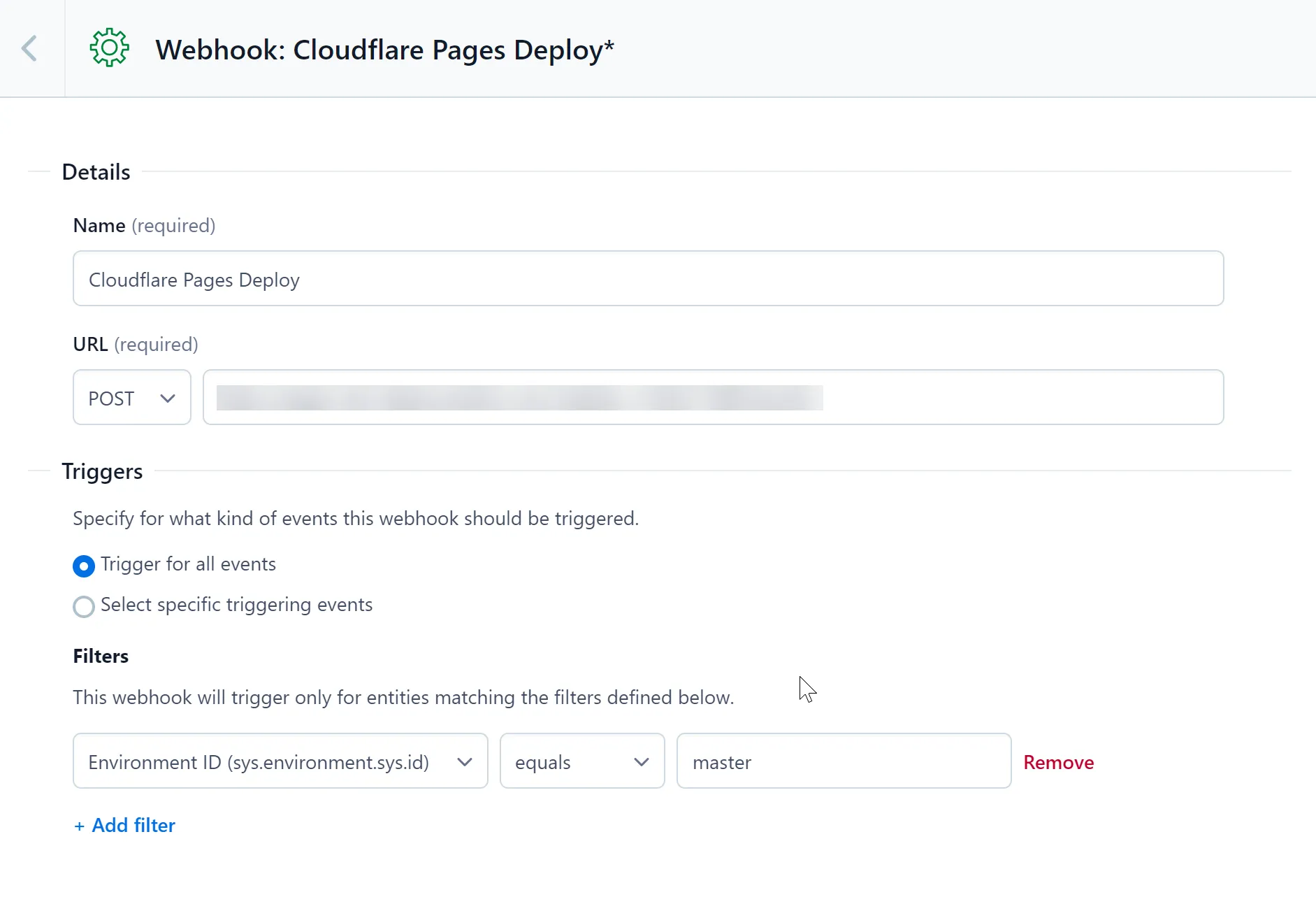 使用 Contentful 配置 Deploy Hooks