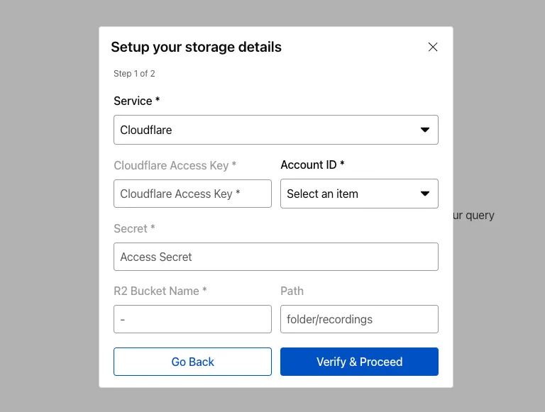 Recording Storage 屏幕截图